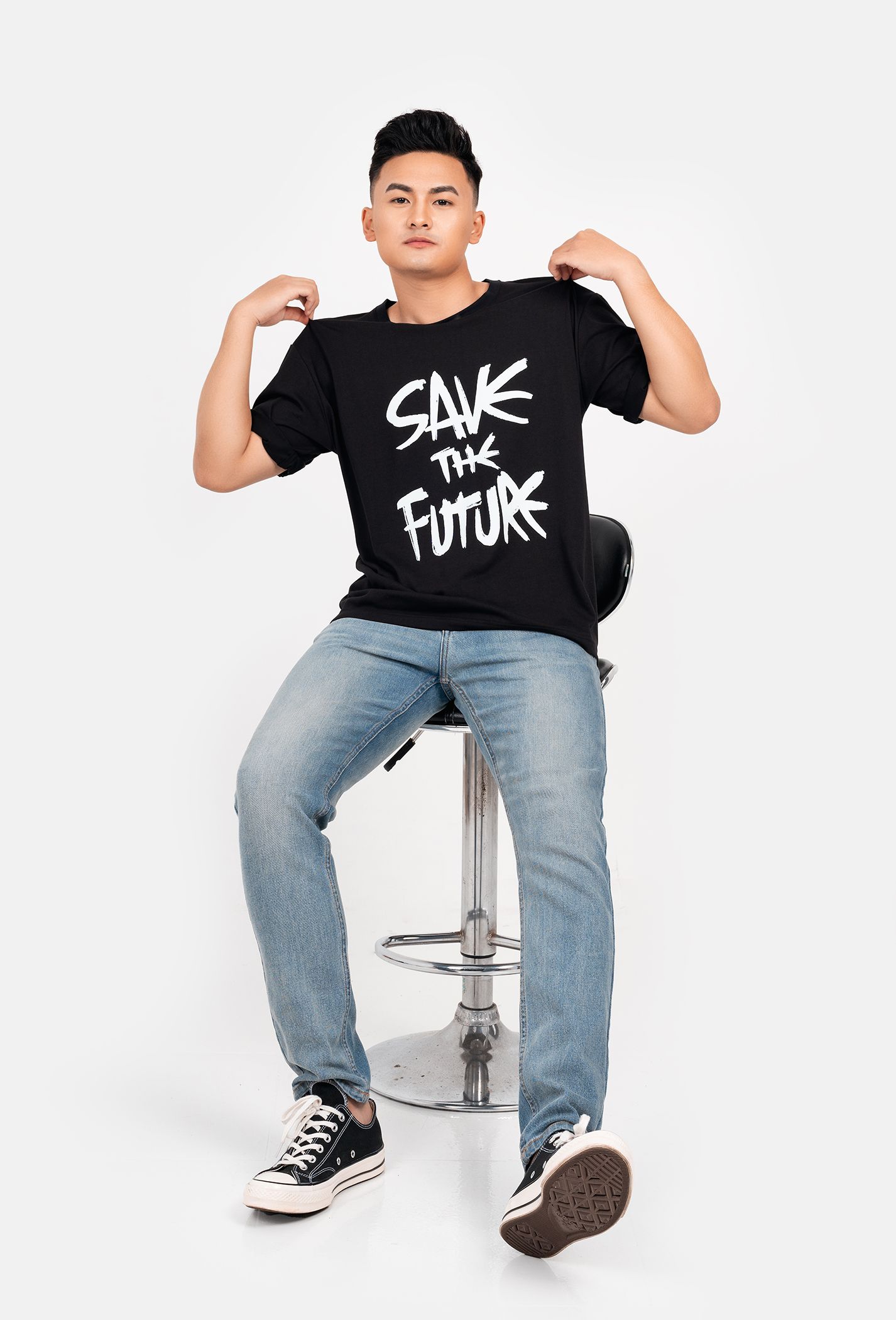 Áo Thun Nam Oversize Save The Future  5