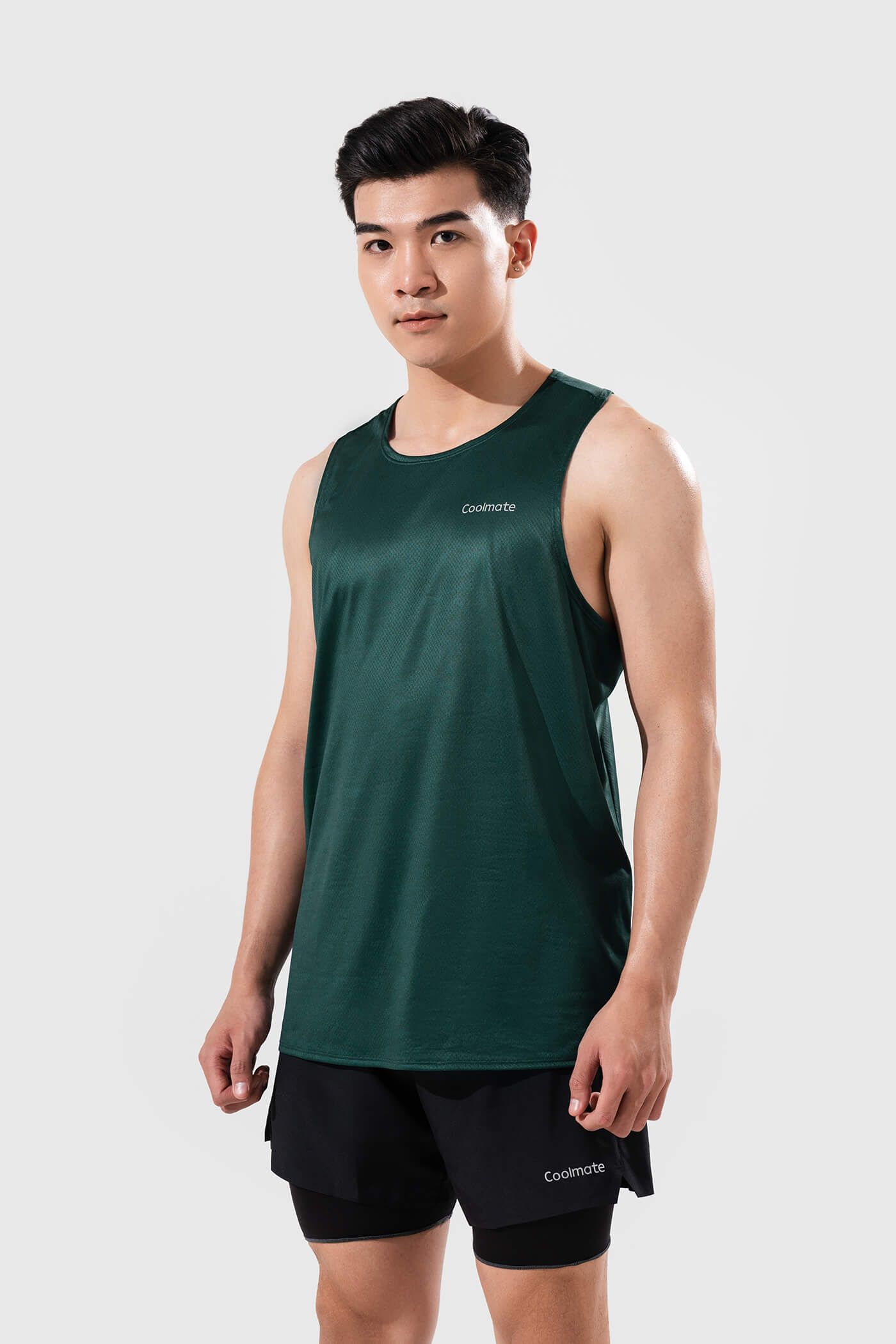 Áo Singlet chạy bộ Fast & Free xanh-bong-dem 2
