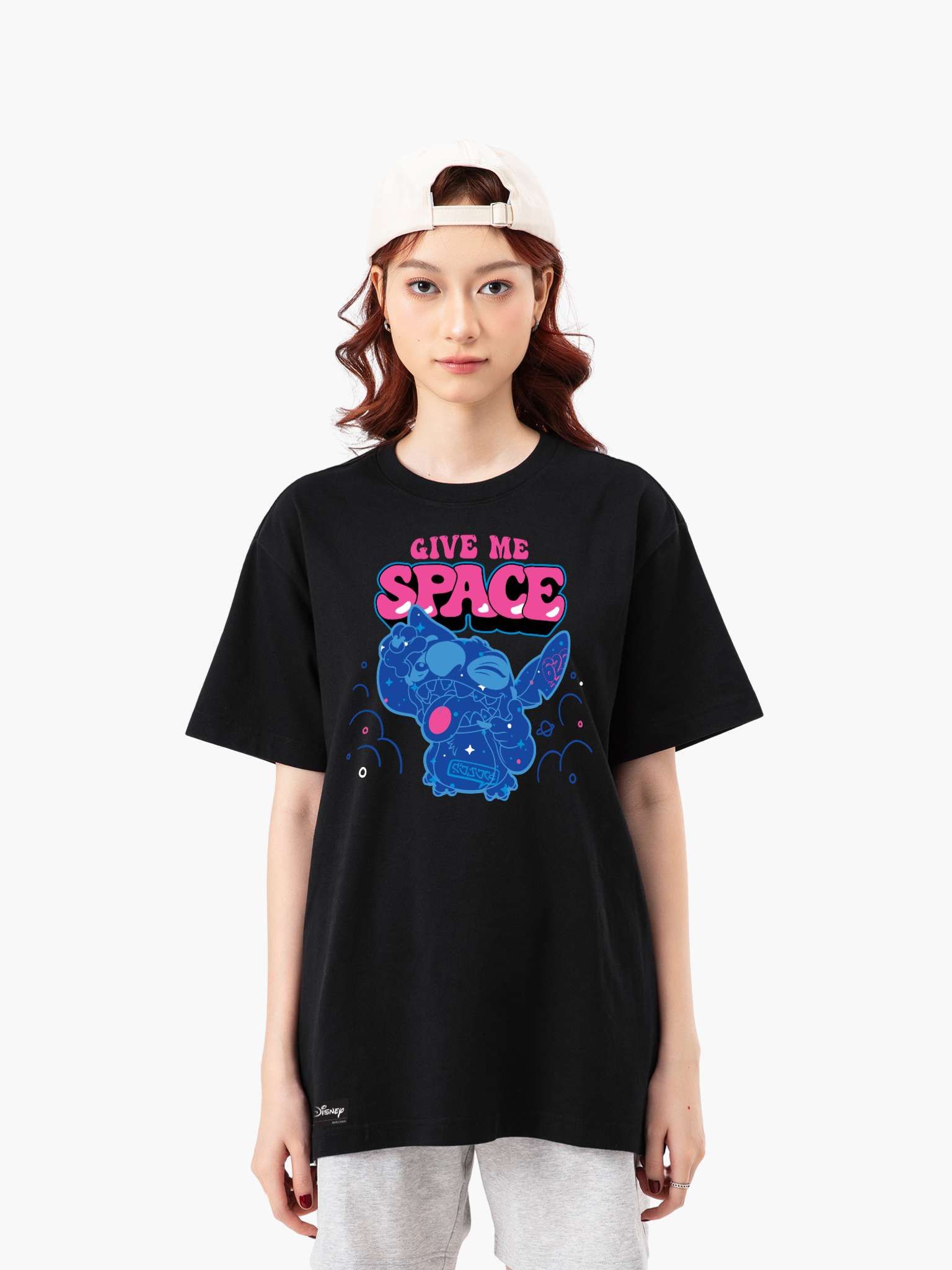 Áo thun Relaxed Fit Stitch Give Me Space