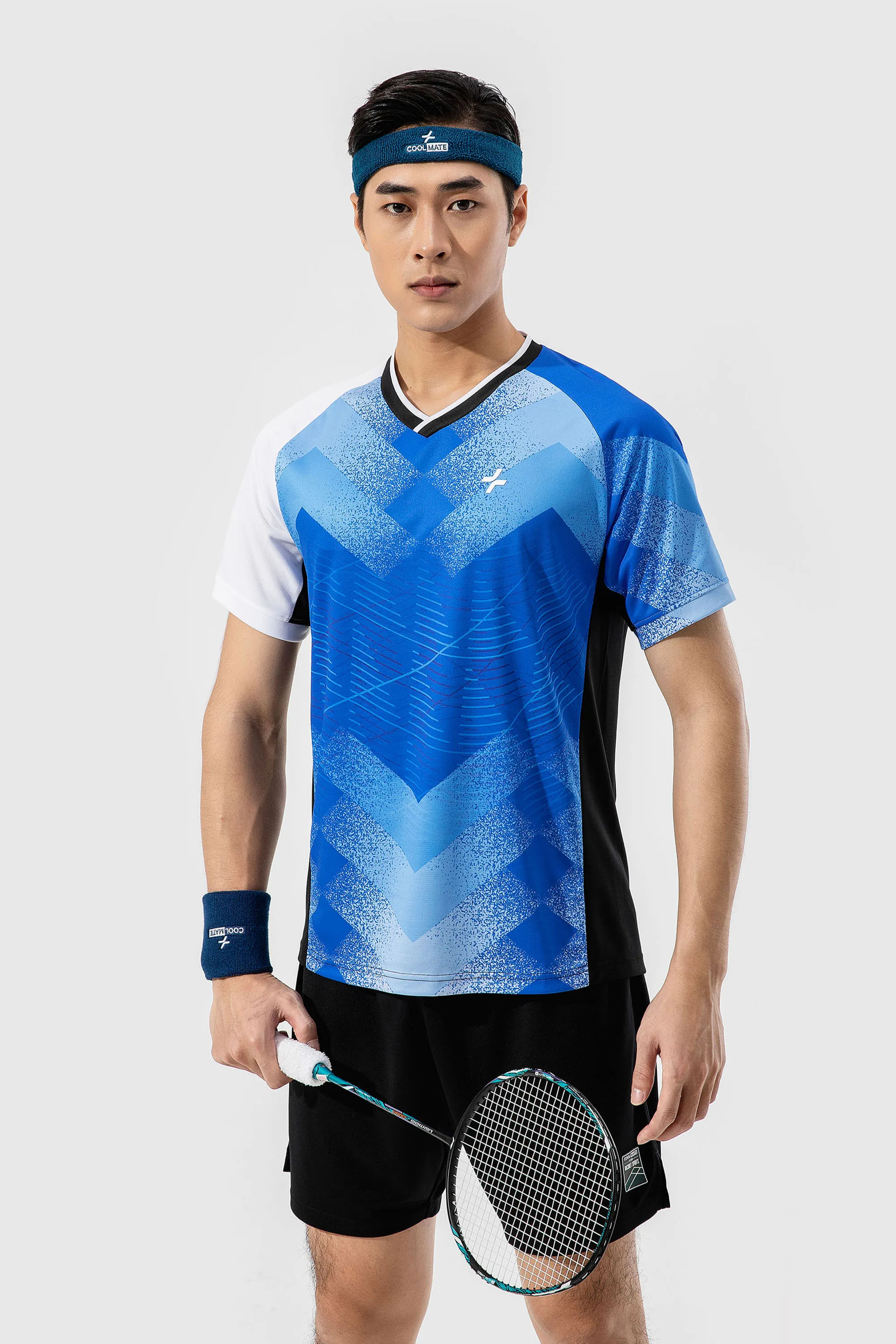 Áo thun Racquet Sport Graphic Blue Pattern 