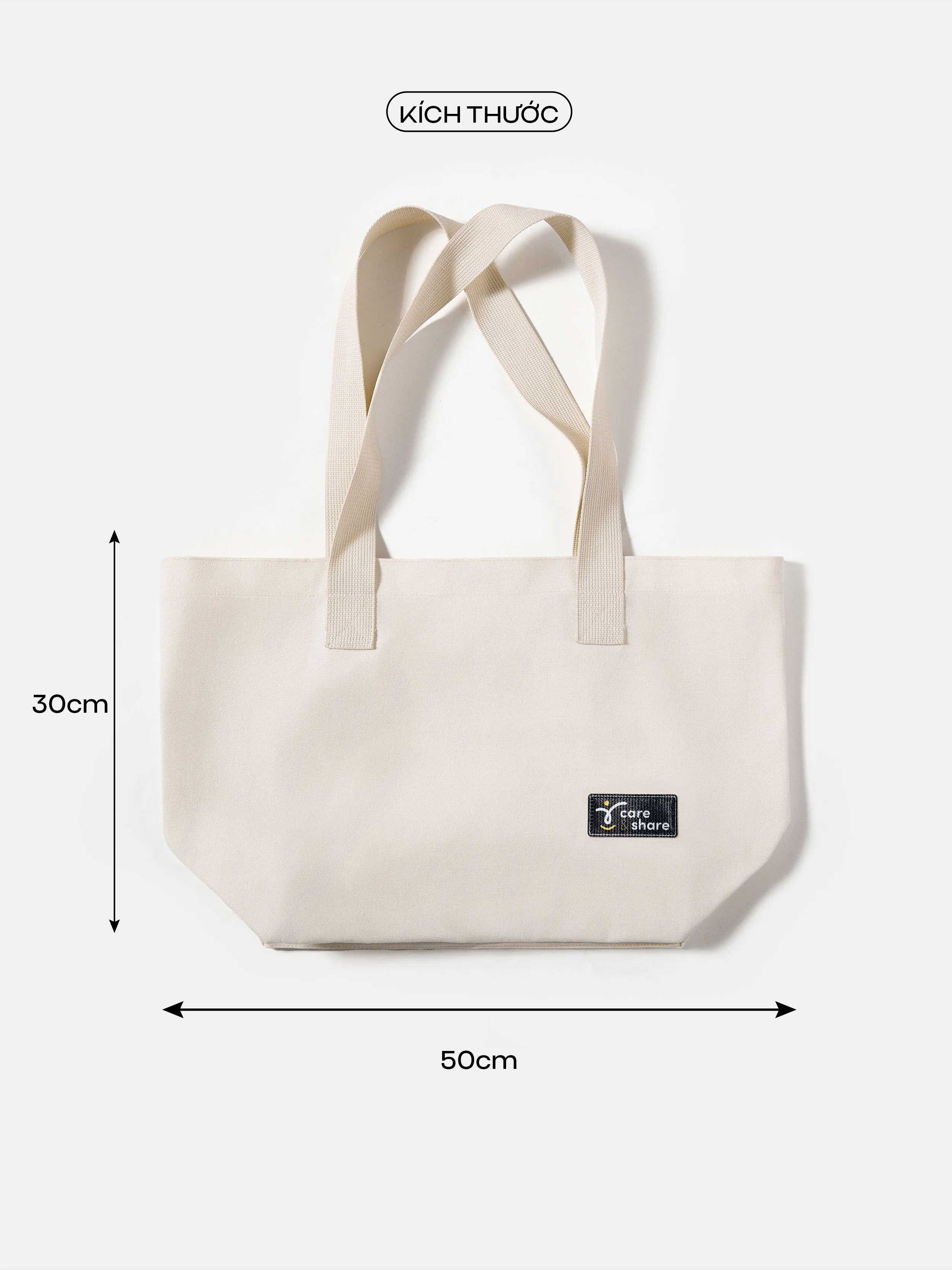 Túi tote Canvas Care Share II  3