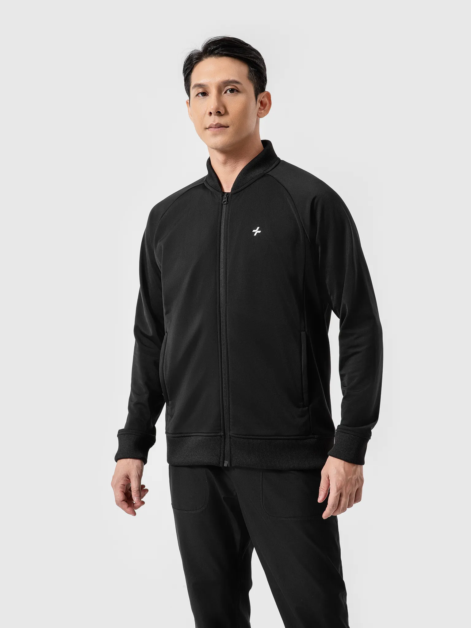 Áo khoác thể thao Track Jacket cổ Rib 