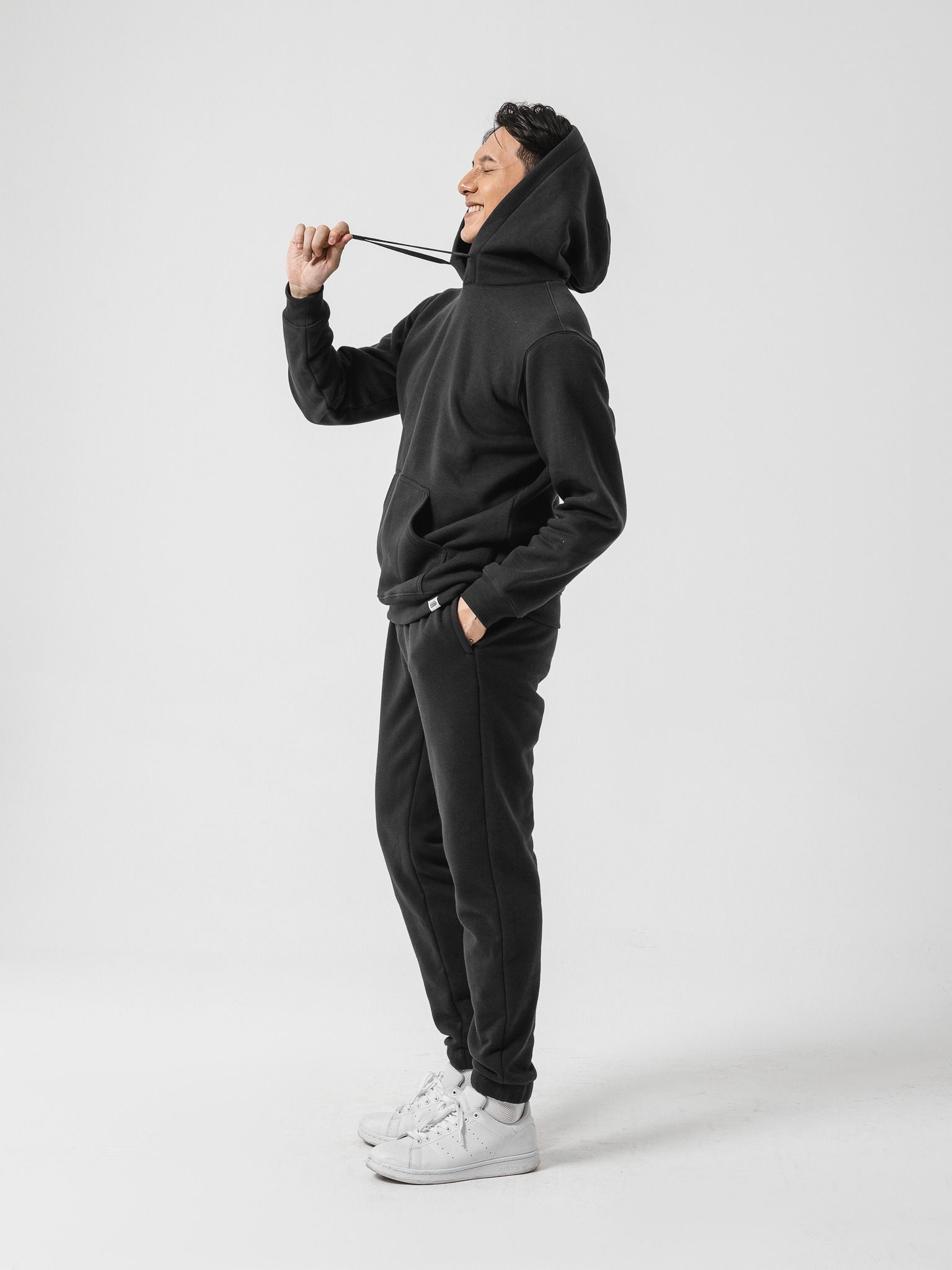 Áo Hoodie Fleece  xam-dam 2