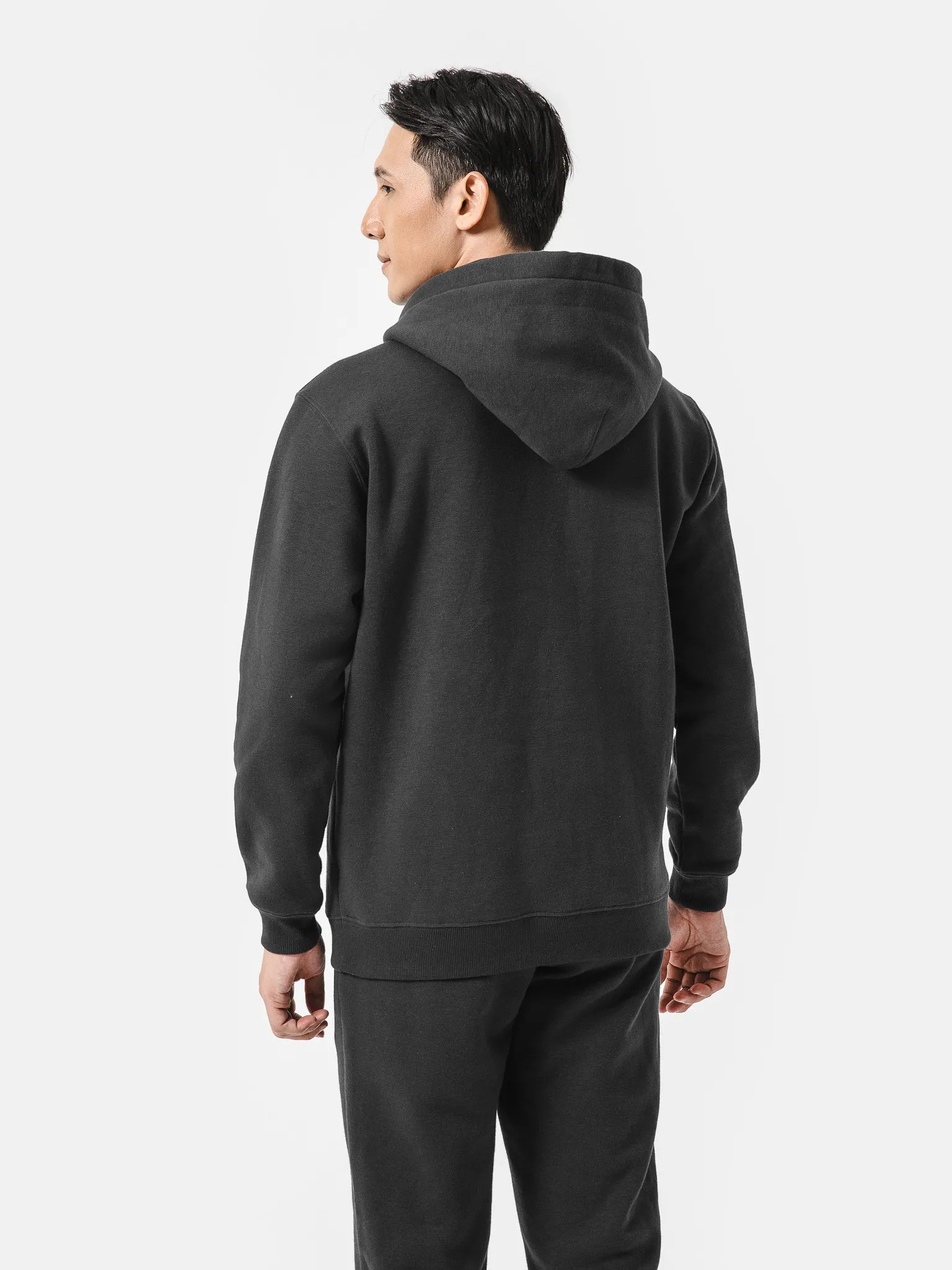 Áo Hoodie Fleece  xam-dam 1
