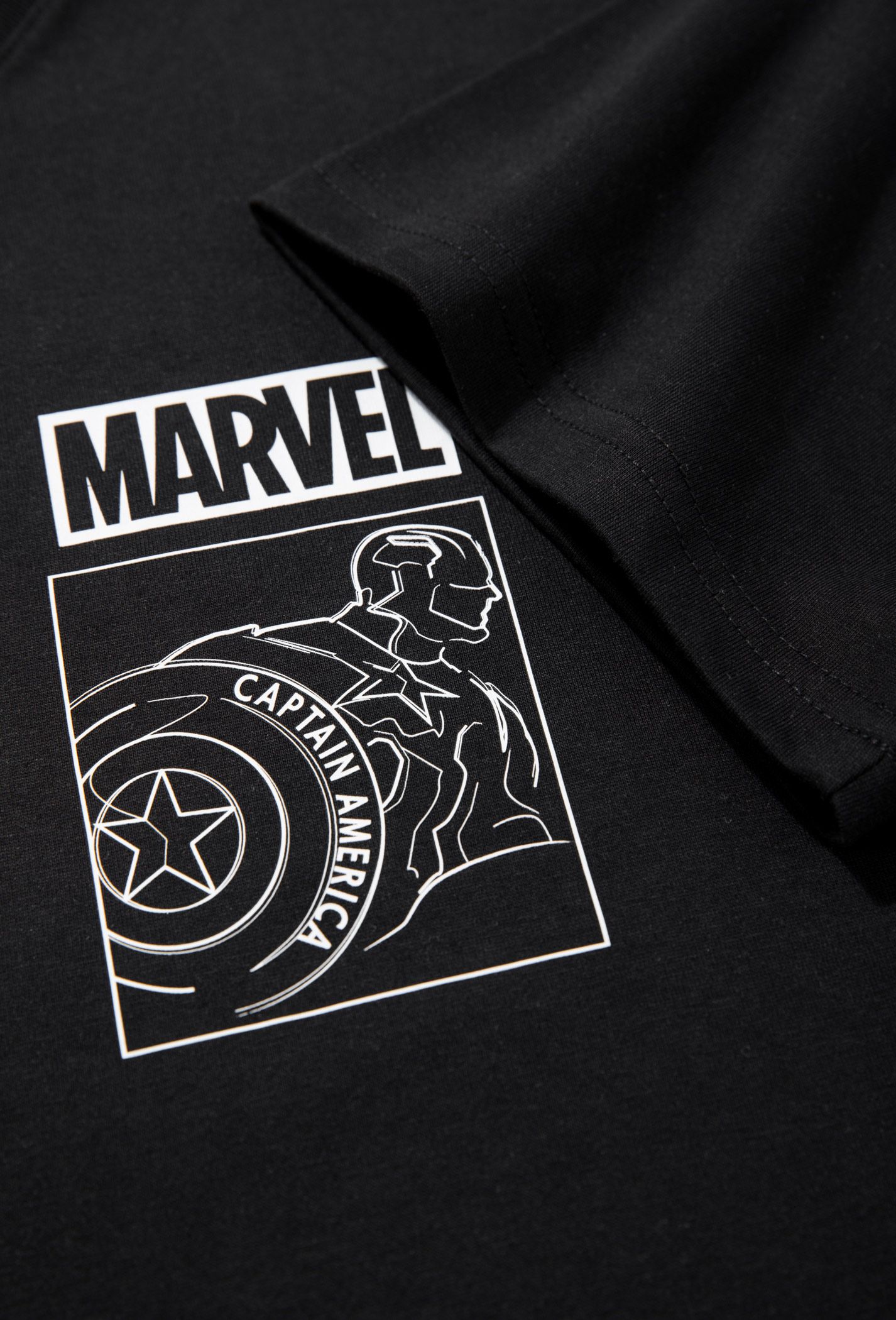Áo thun Marvel Captain America Quote - màu đen 8