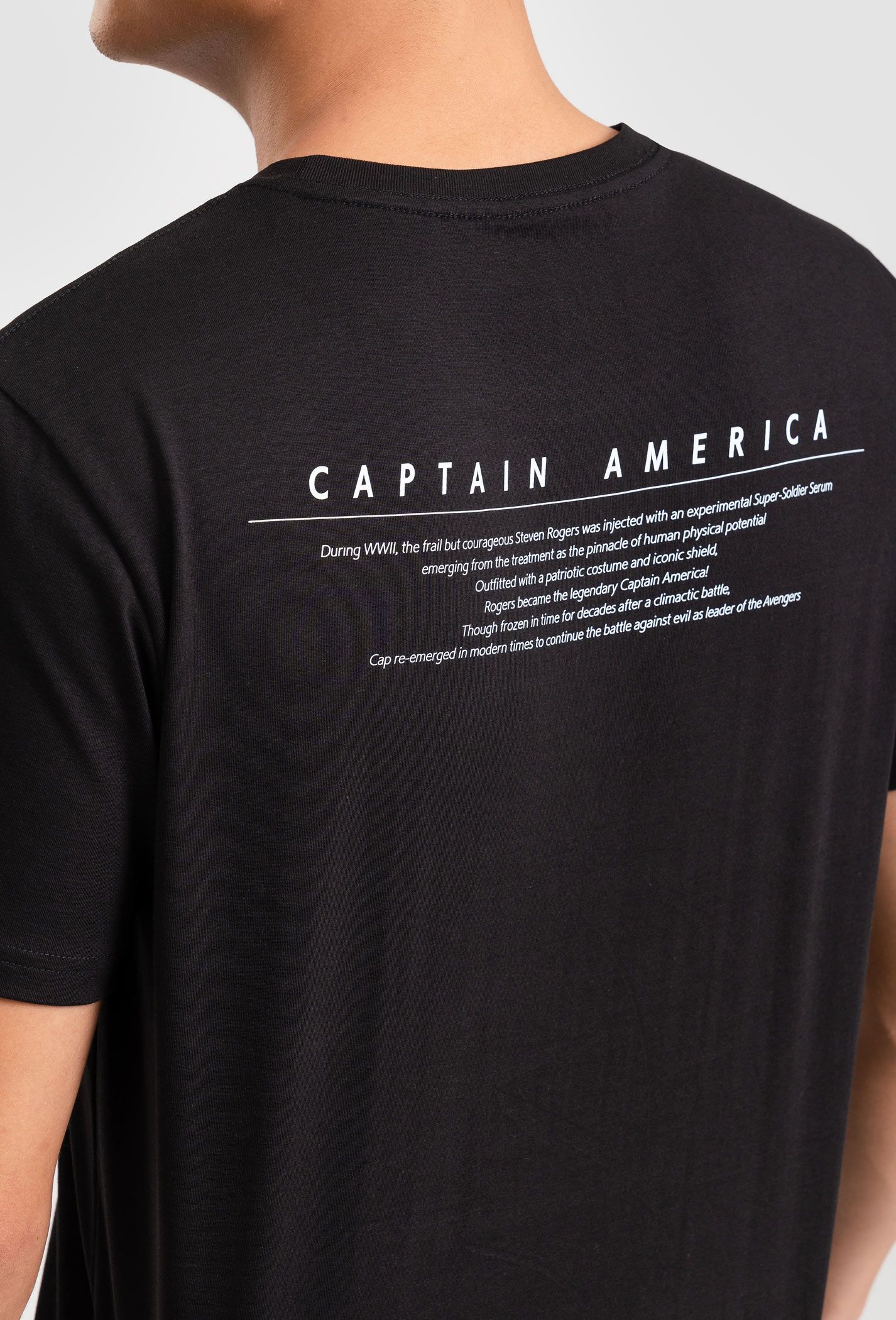 Áo thun Marvel Captain America Quote - màu đen 7
