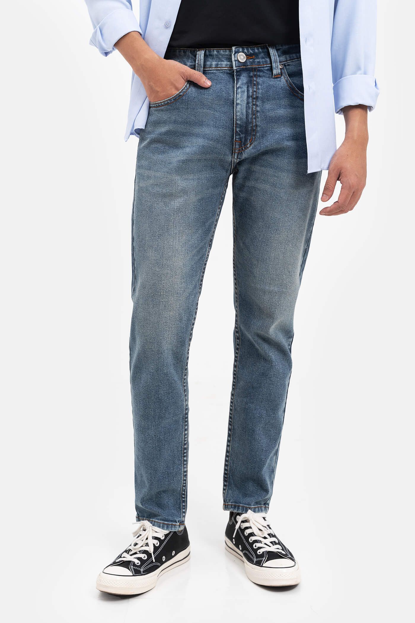 Quần Jeans Clean Denim dáng Slimfit S2  1