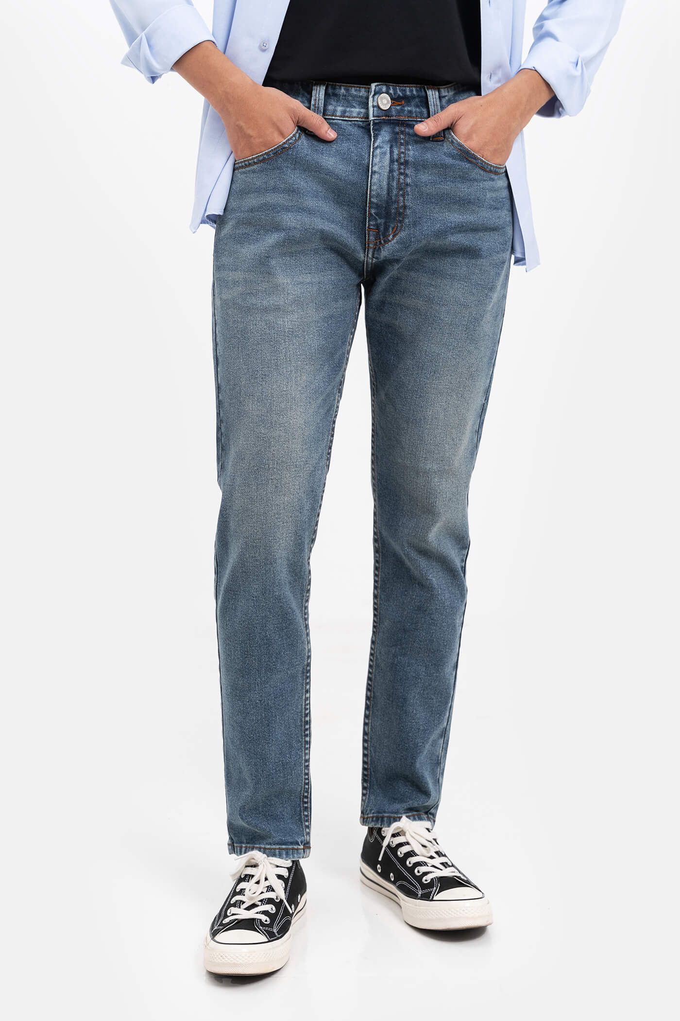 Quần Jeans Clean Denim dáng Slimfit S2  2