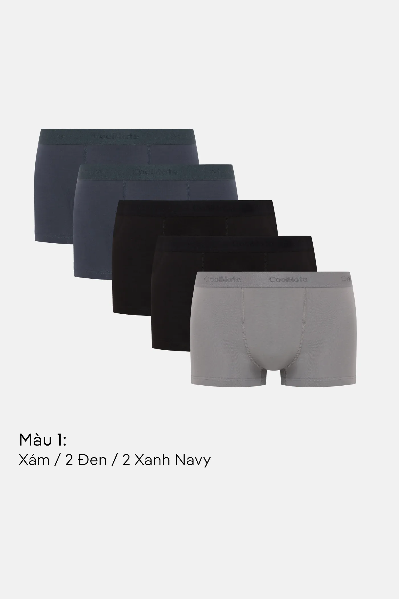 Combo 5 Quần Lót Nam Trunk Cotton Compact 