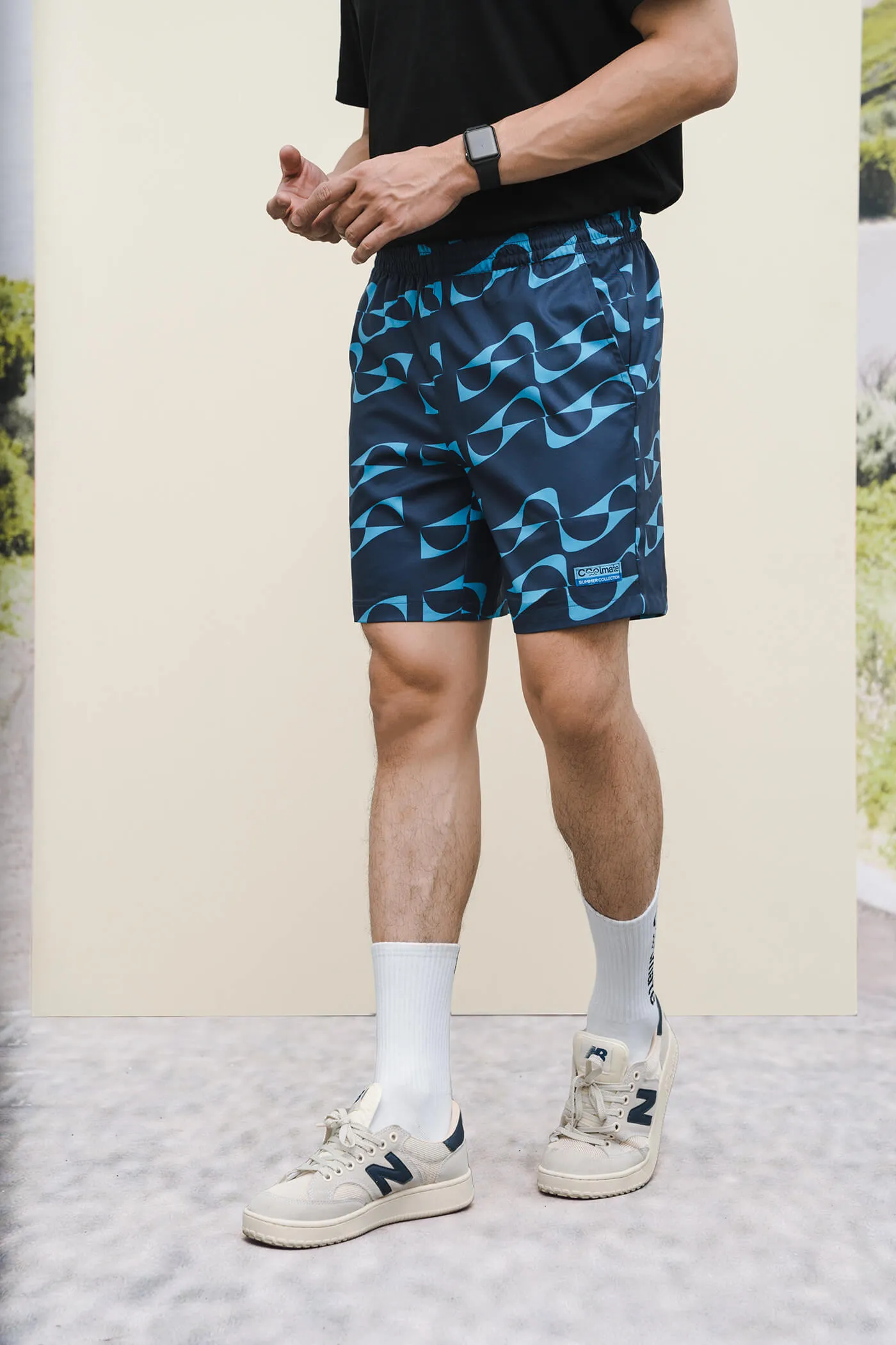 Quần Shorts Nam đi biển Coolwaves graphic 1