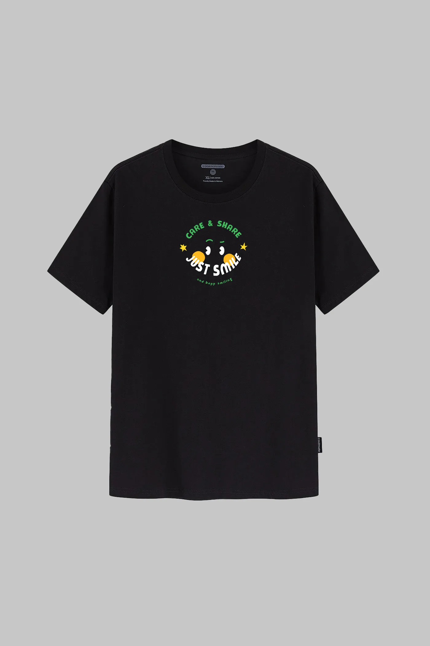 Áo thun Cotton Care & Share Smile - Just Smile