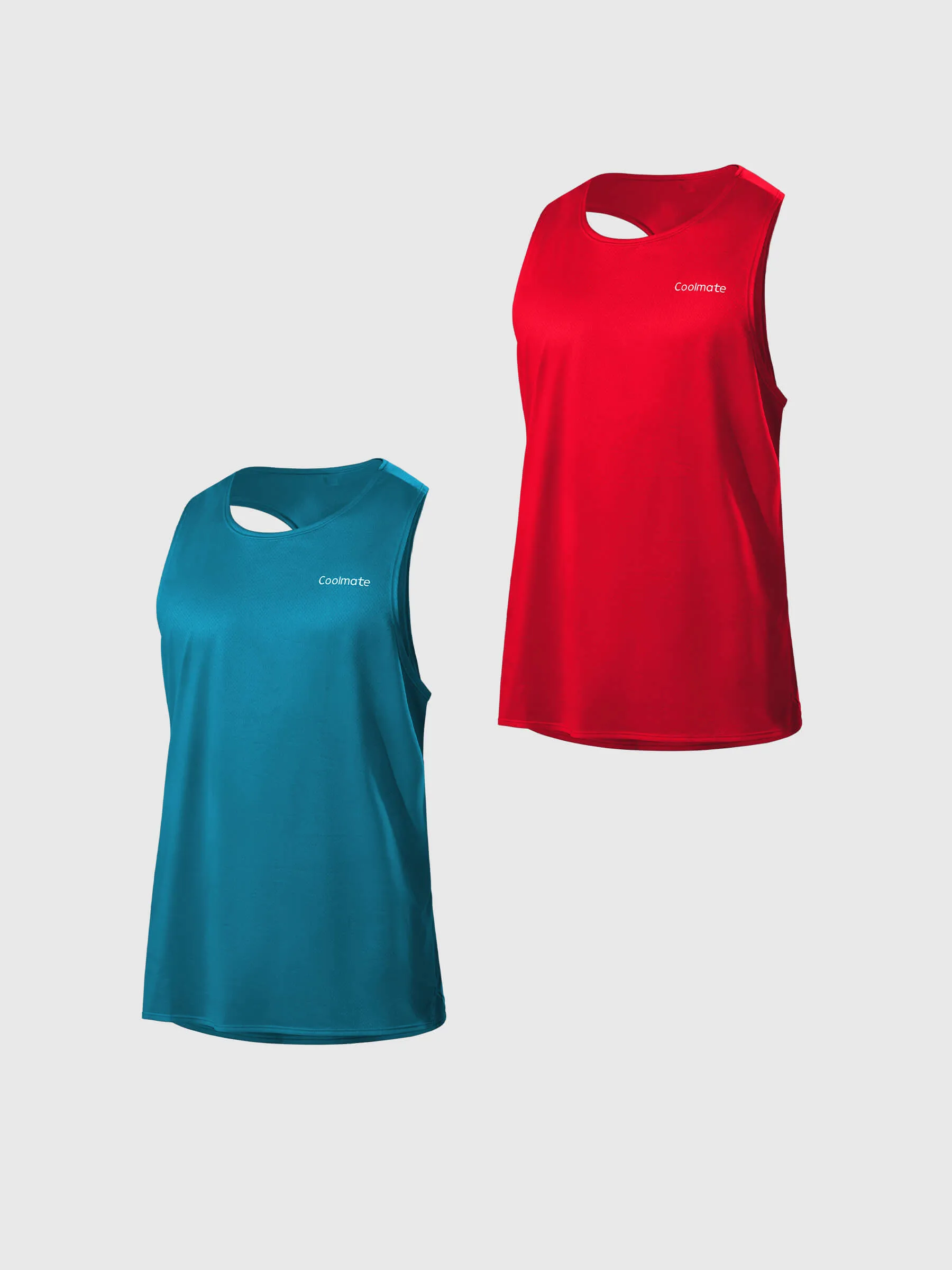 Combo 2 Áo Singlet Chạy Bộ Nam Fast & Free Run V2 