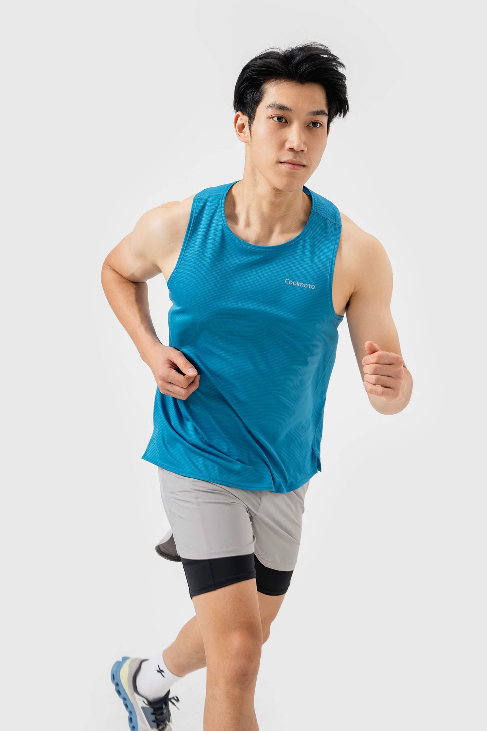 Combo 2 Áo Singlet Chạy Bộ Nam Fast & Free Run V2  1