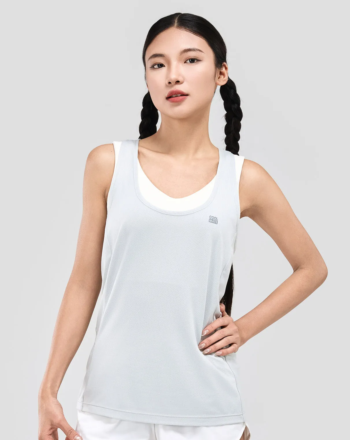 Áo Singlet thể thao nữ co giãn Slim Tee 