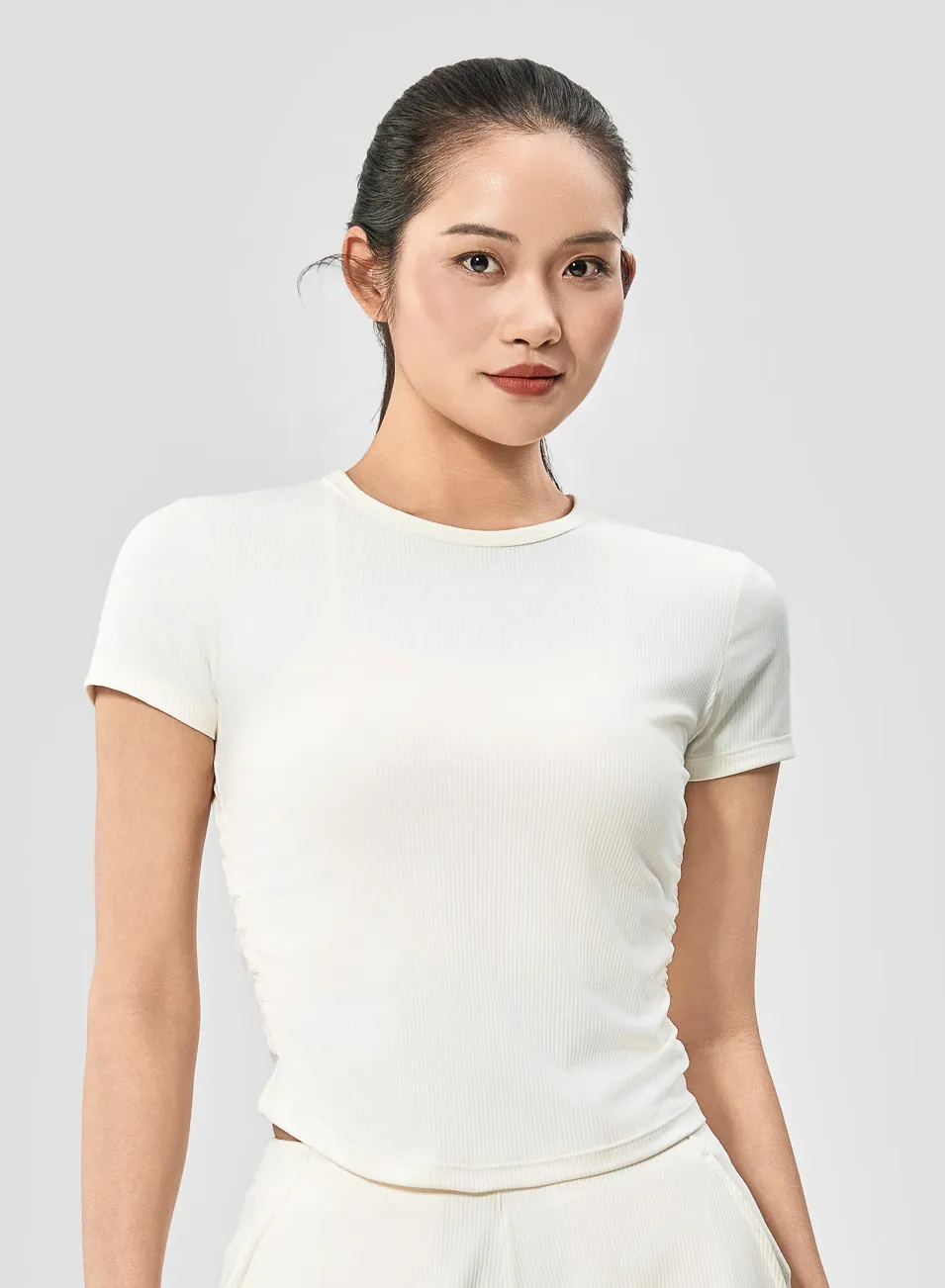 Áo Tee Yoga Ribbed 