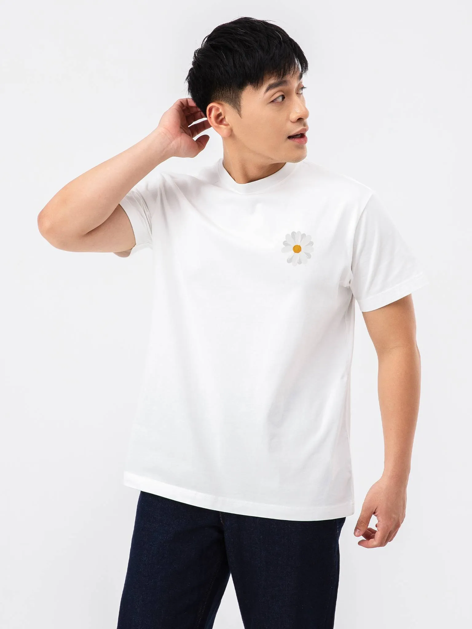 Quà tặng đơn 499k - Áo thun Cotton Compact Hoa Cúc Mini 2