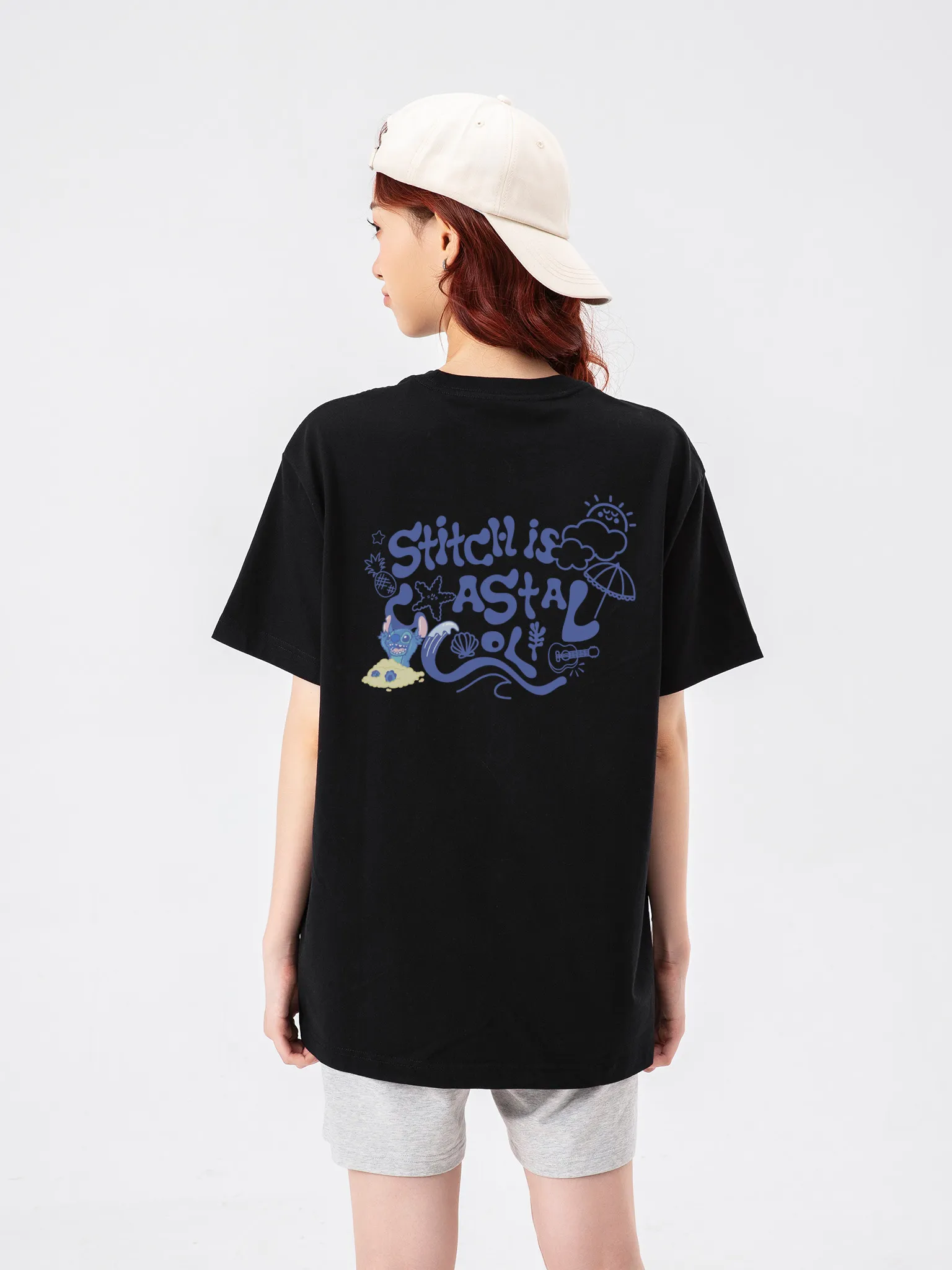 Áo thun Relaxed Fit Regular Disney Stitch Is Coastal Cool 1