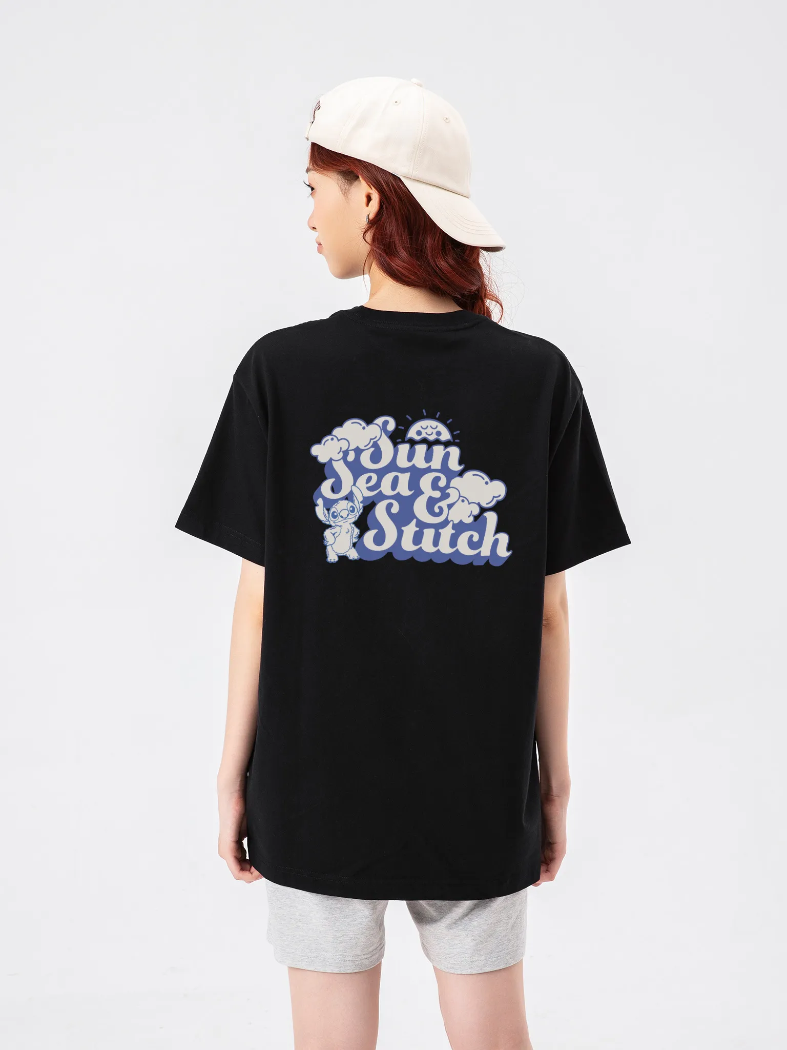 Áo thun Relaxed Fit Disney Sun Sea Stitch 1