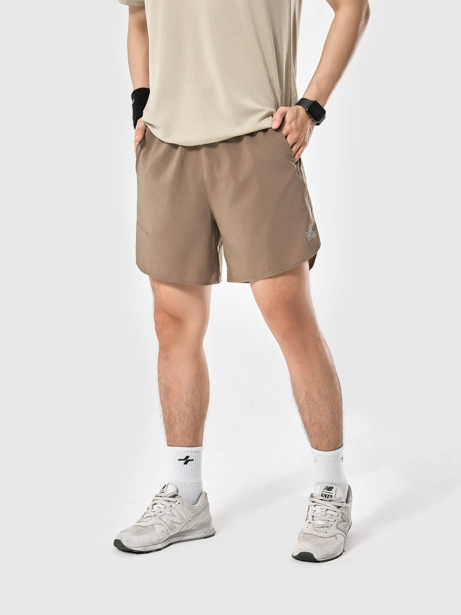 Shorts thể thao nam 6inch túi zipped