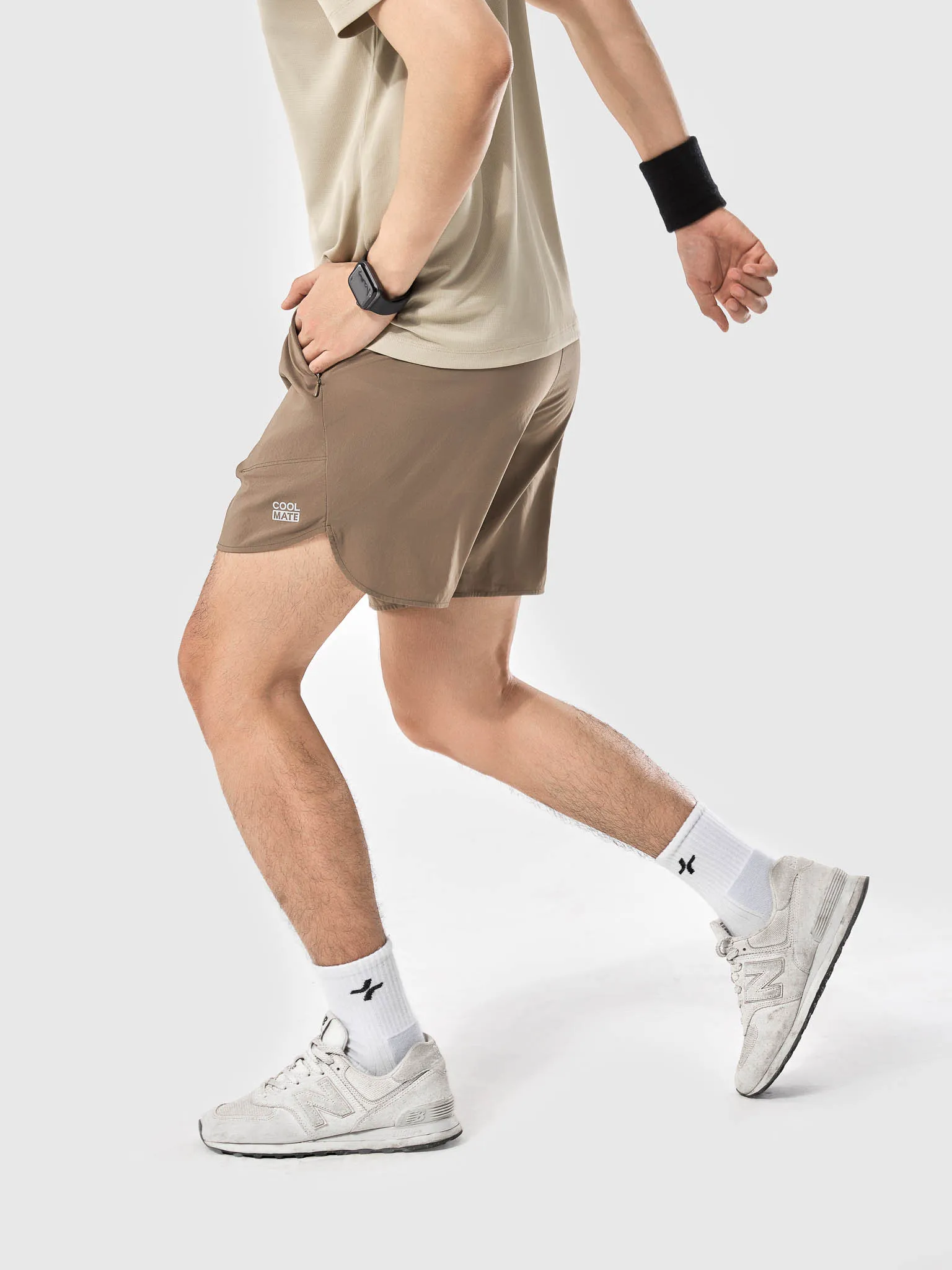 Shorts thể thao nam 6inch túi zipped 6