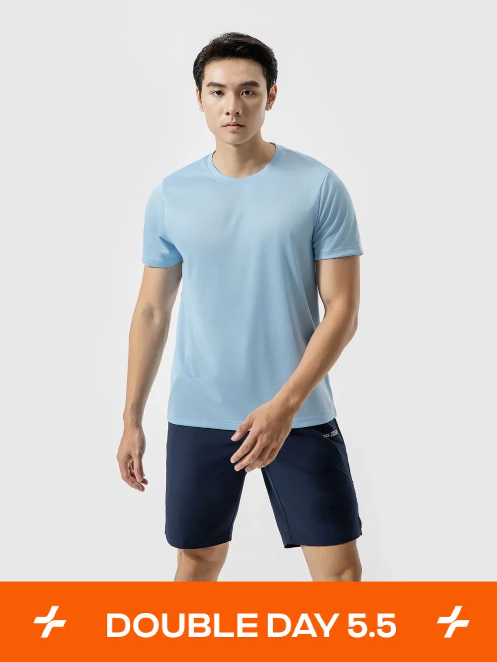 [Deal 5.5] Set Áo thun Basic + Shorts Moving 5" 