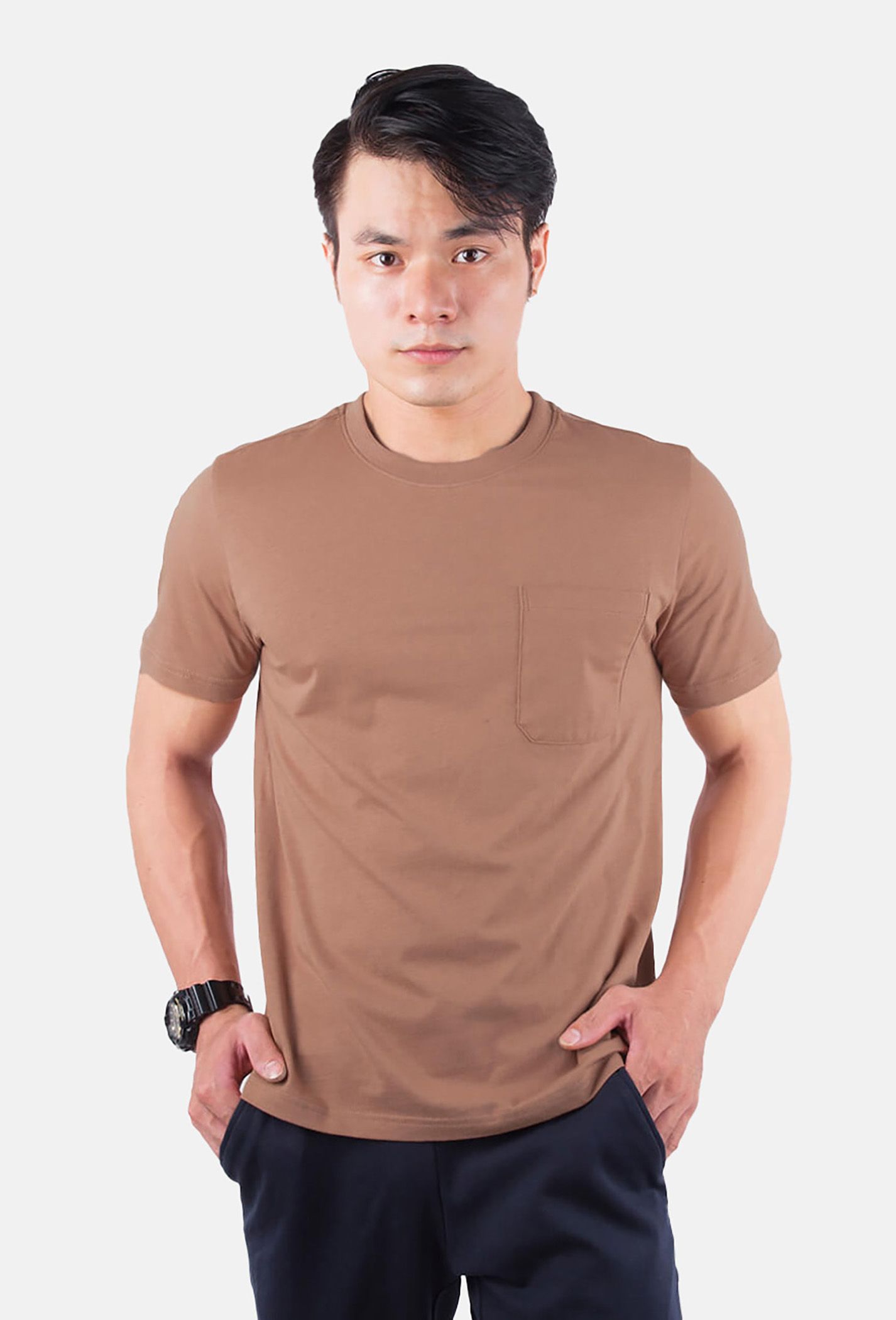 OUTLET - Áo thun nam có túi 100% Cotton Pocket Tee  1