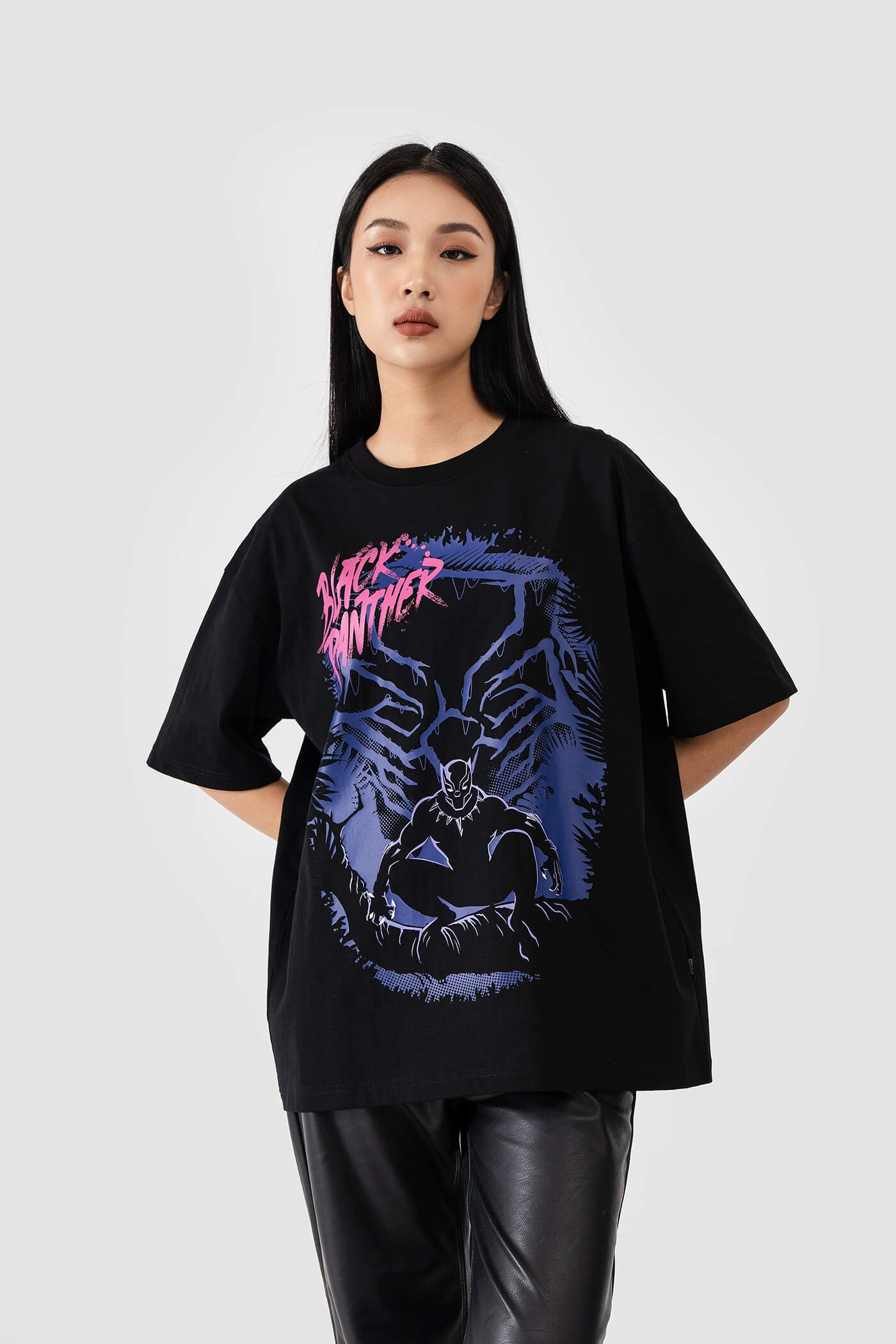 Áo thun Marvel Oversize Black Panther - Energy Pulse 