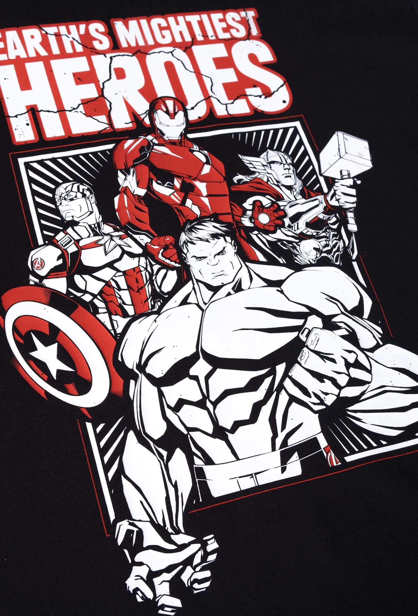 Áo thun Marvel Graphic Earth's Mightiest Heroes  1