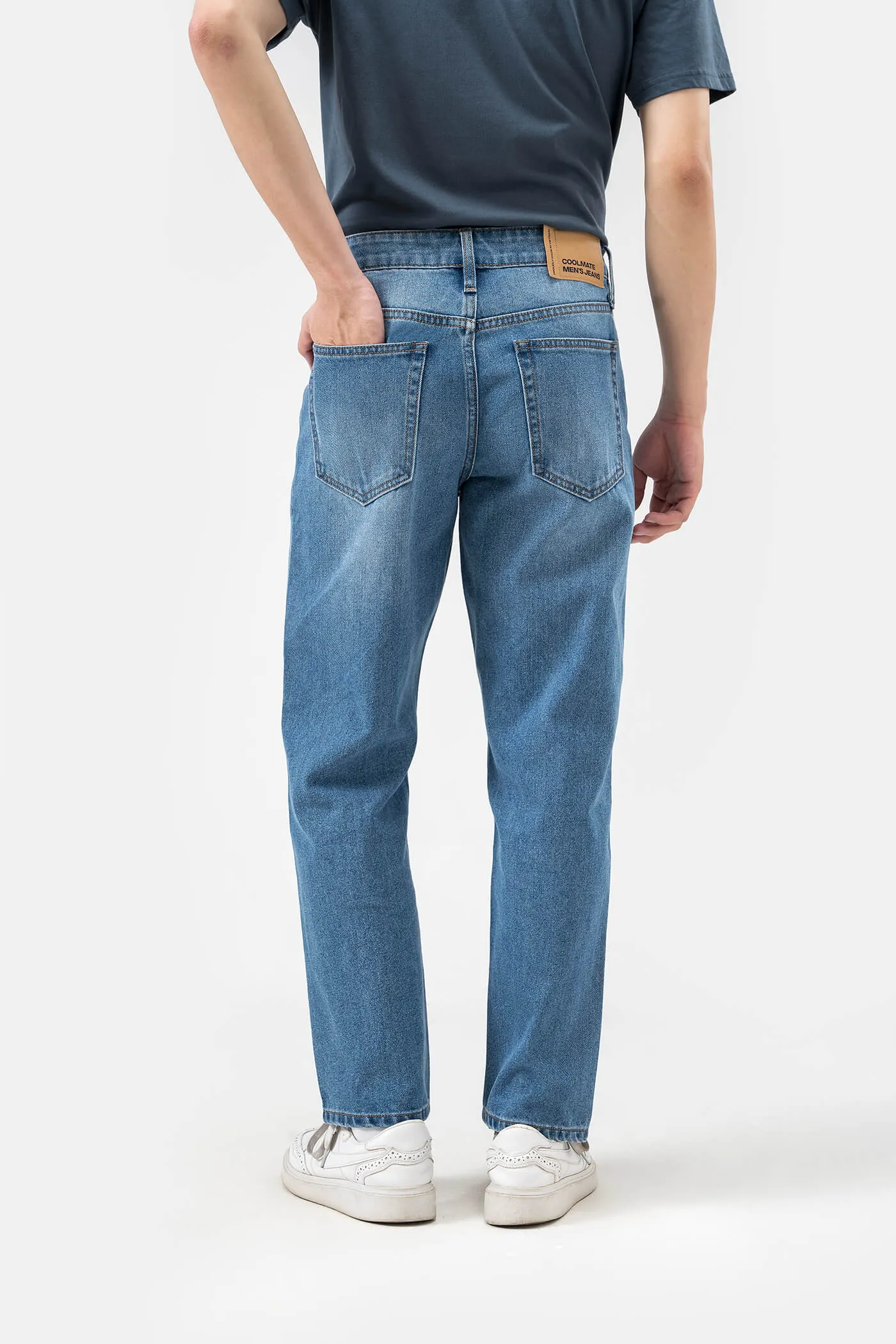 Quần Jeans Nam Basics dáng Straight  2