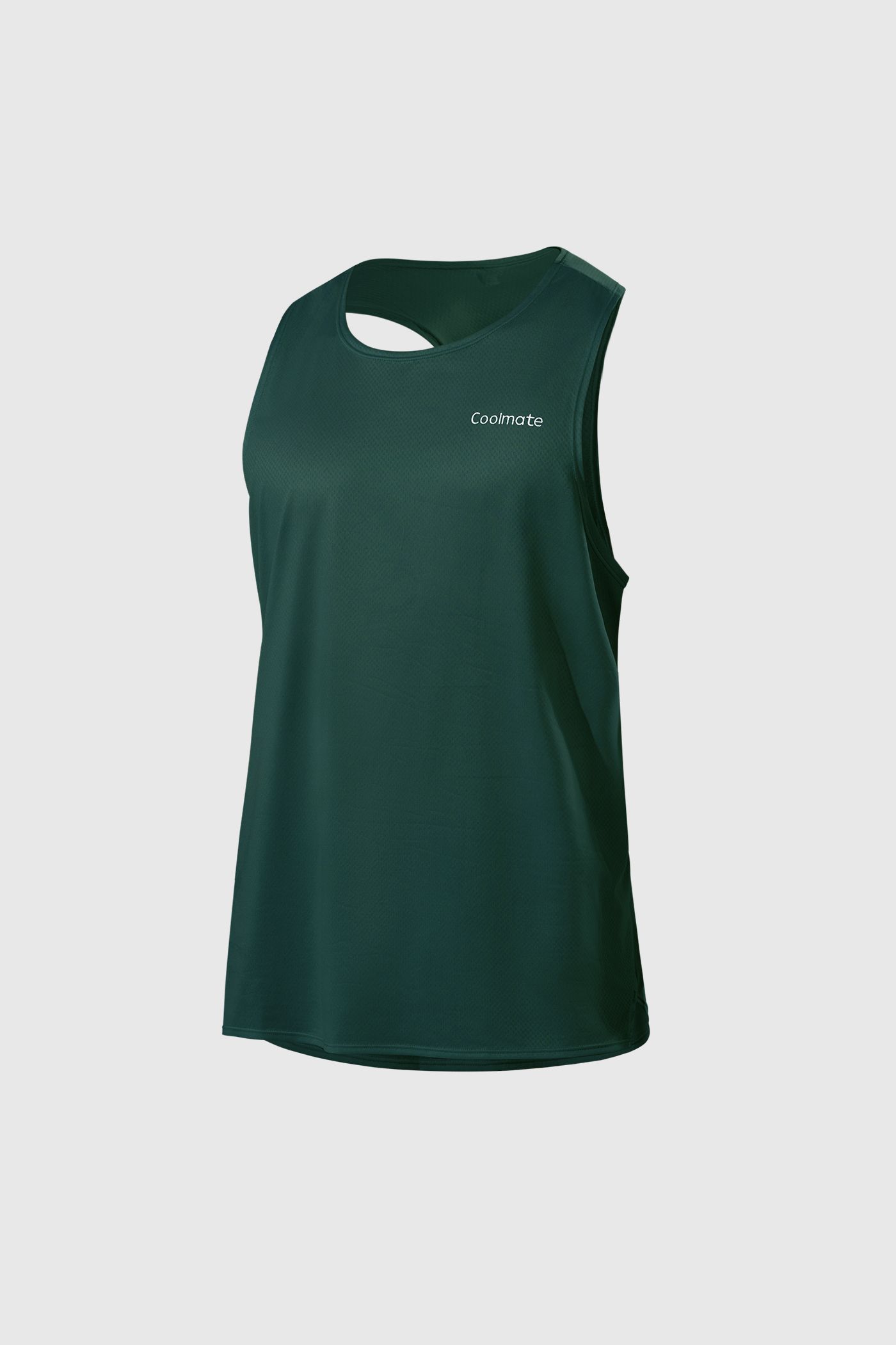 Áo Singlet chạy bộ Fast & Free xanh-bong-dem