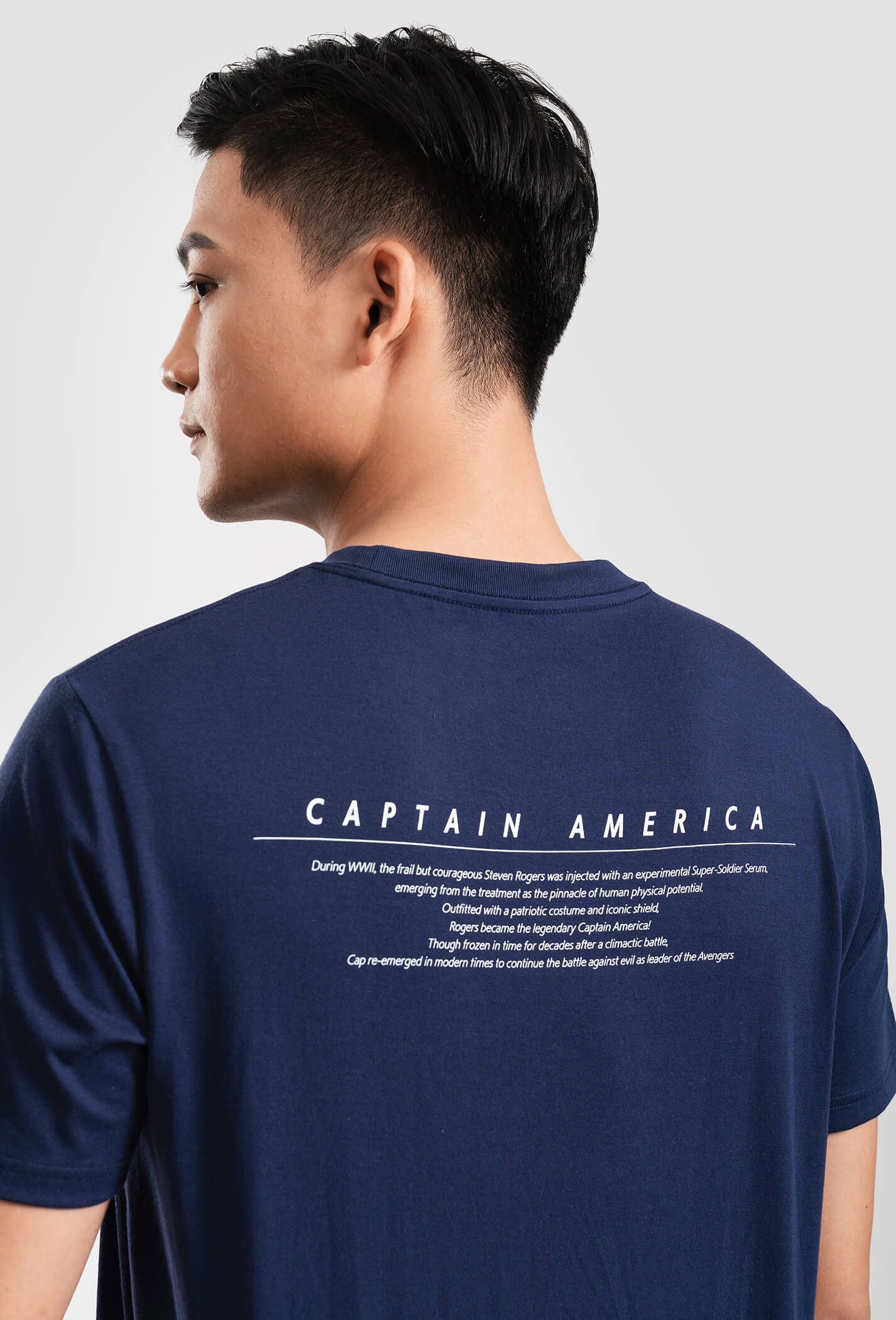 Áo thun Marvel Captain America Quote - màu Navy  3