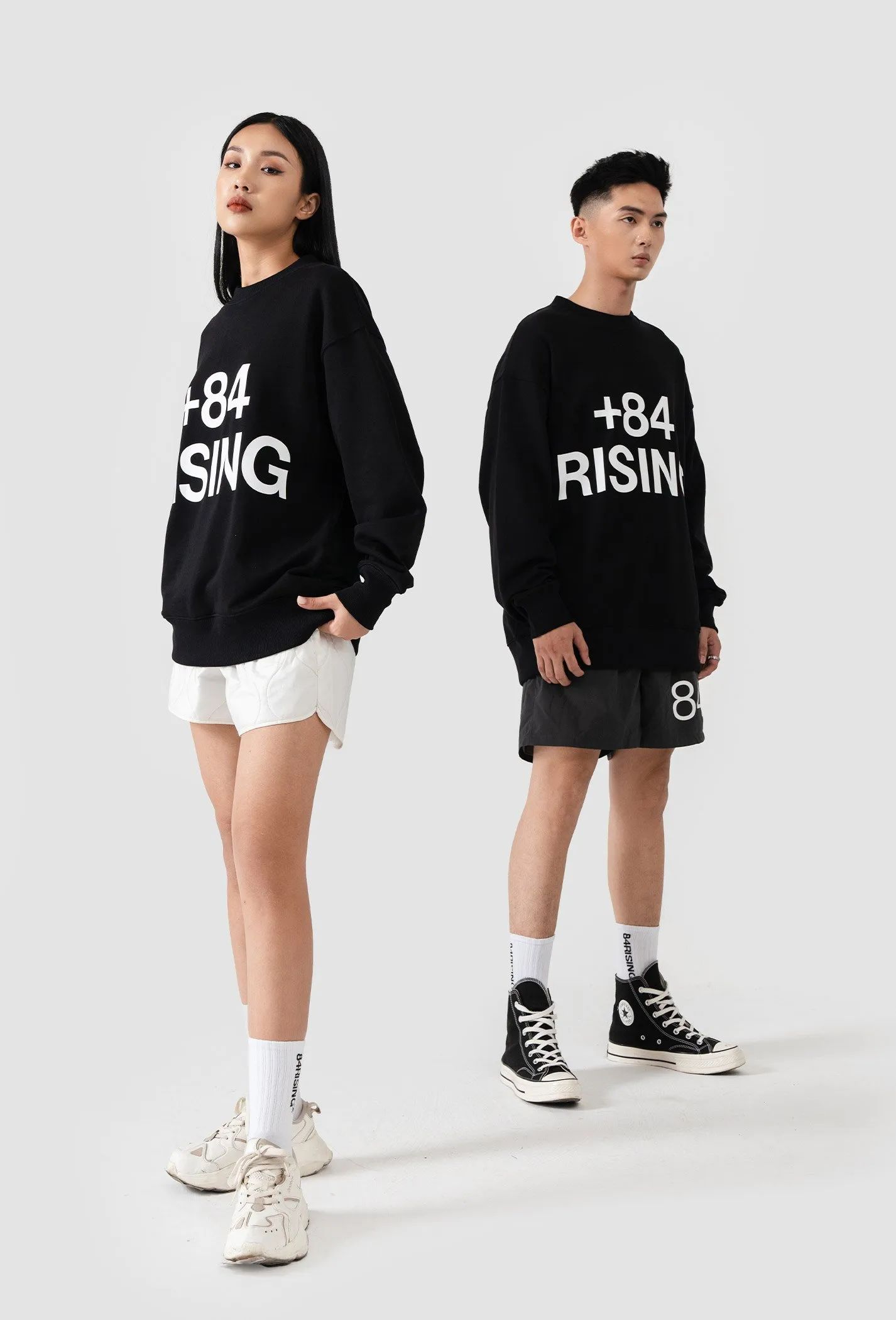 Áo Nỉ Oversize +84 LOGO  5