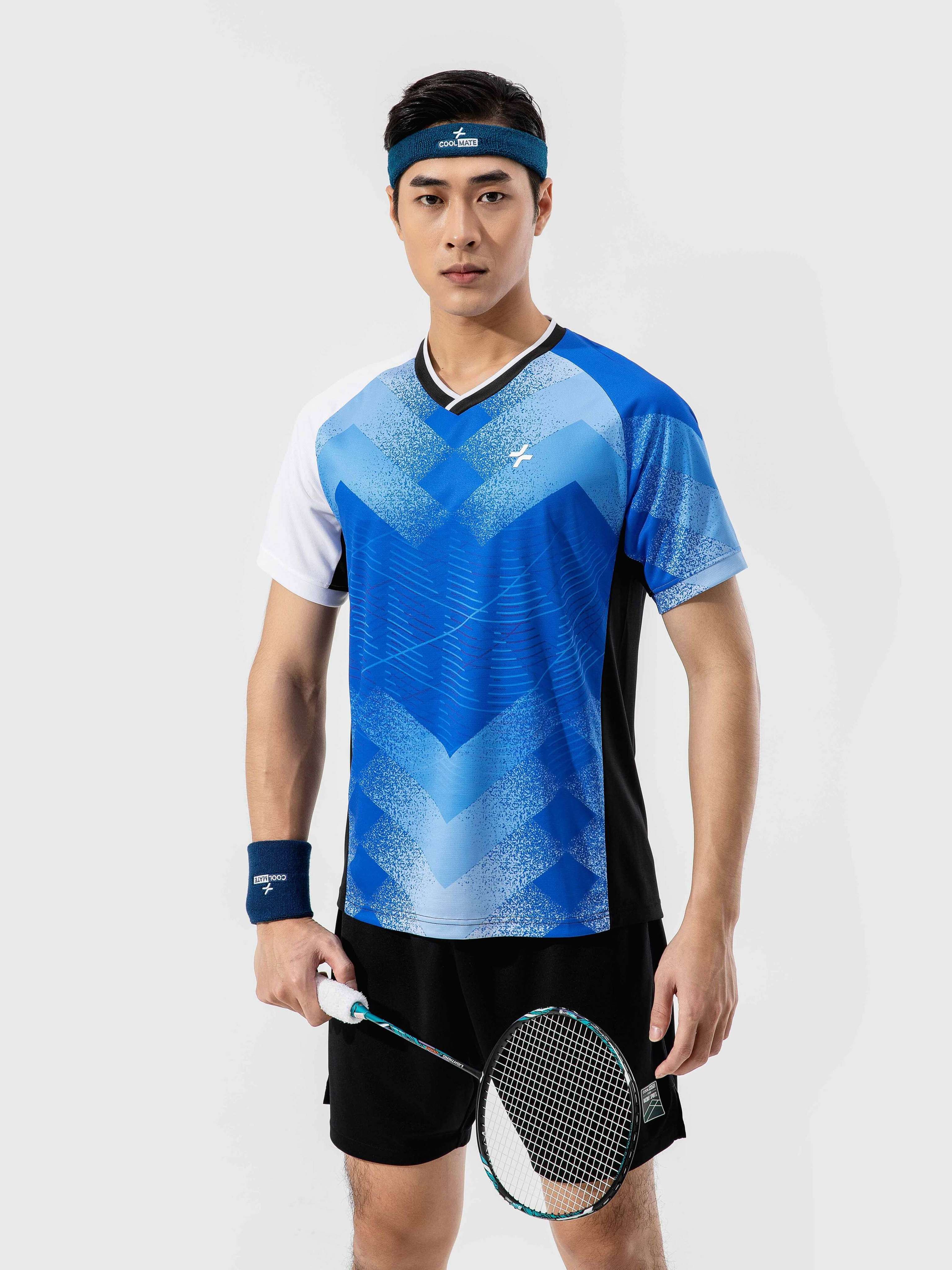 Áo thun Racquet Sport Graphic Blue Pattern 