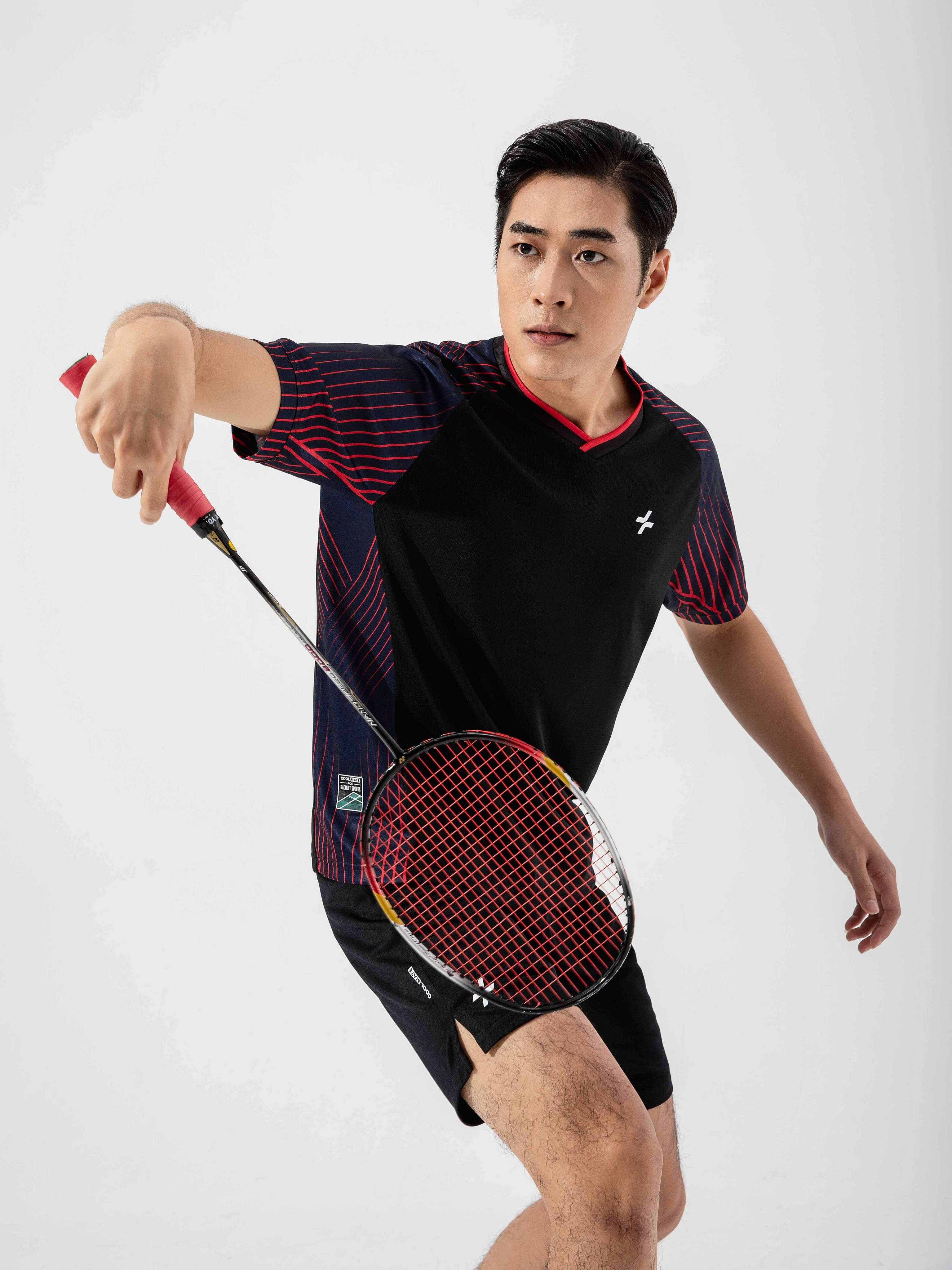 Áo thun Racquet Sport Graphic Red Line  3