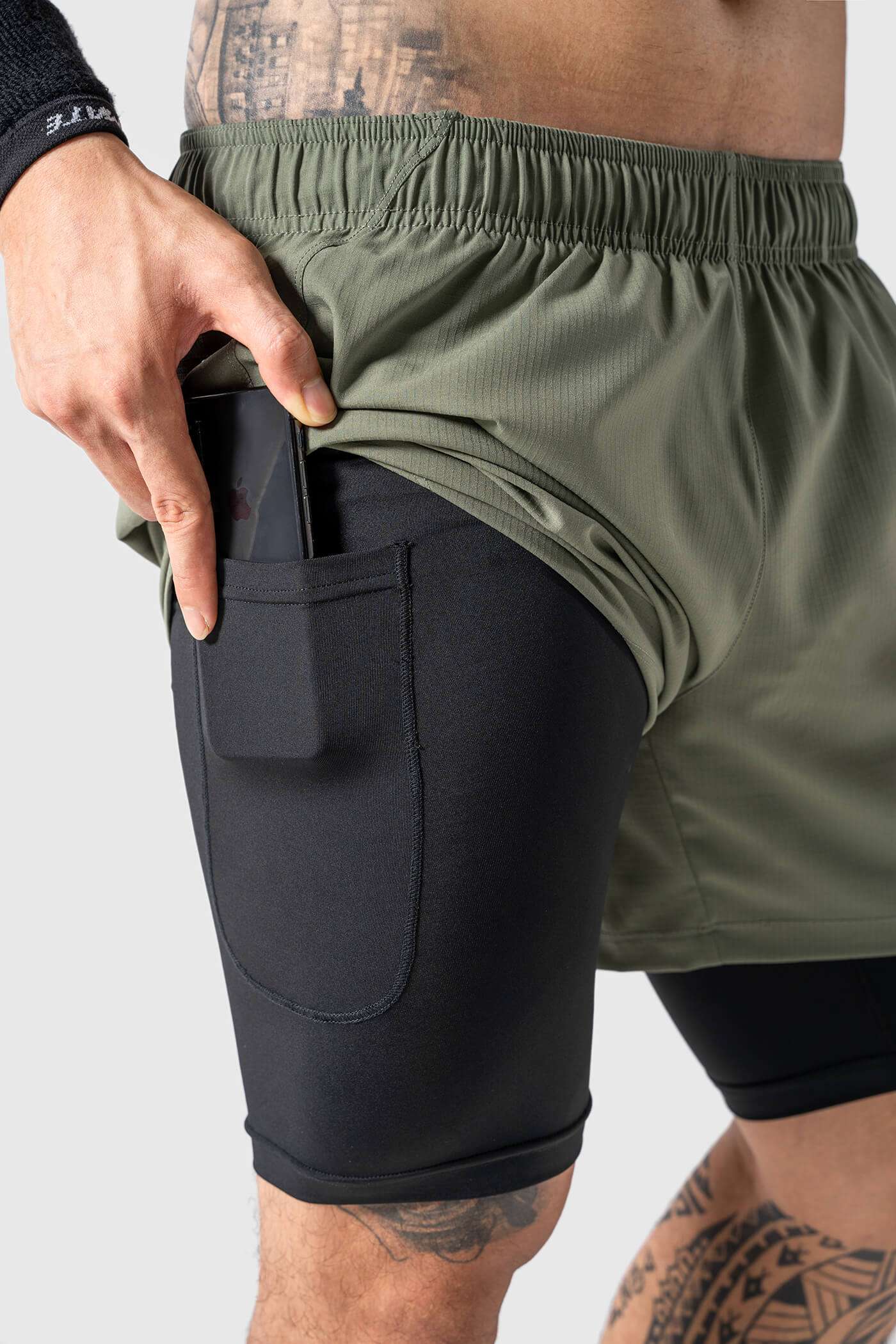 Quần Shorts Nam Gym Power 2 lớp  2