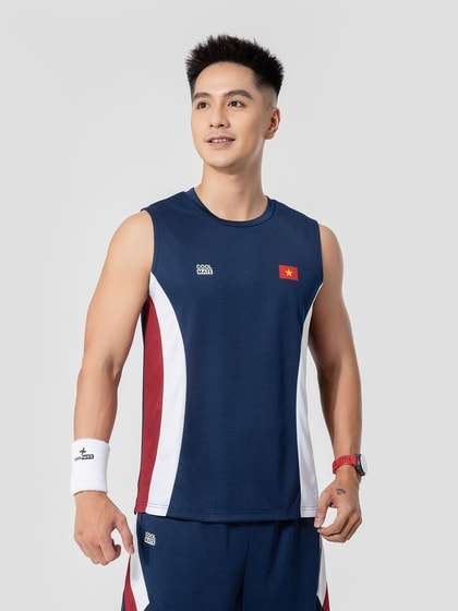 Áo tanktop phối màu thể thao "Tự hào Việt Nam"