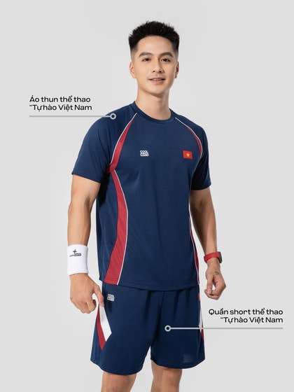 Set đồ Áo thun và Quần short thể thao "Tự hào Việt Nam"