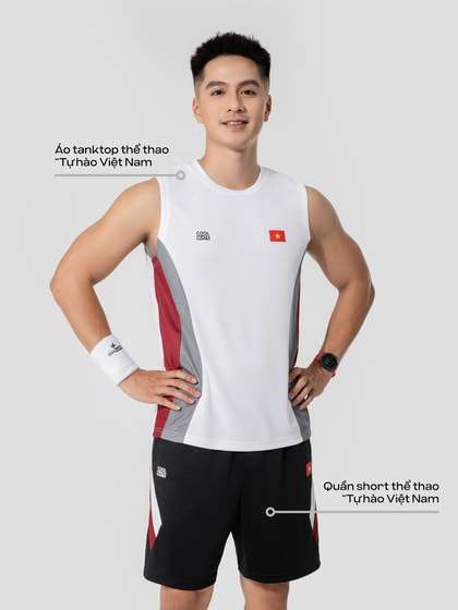 Set đồ Tank top và Quần short thể thao "Tự hào Việt Nam" more