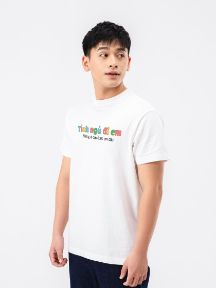 Áo thun Relaxed Fit Tỉnh ngủ đi em