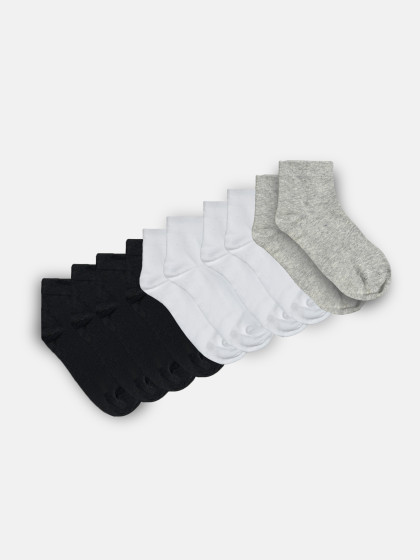 Combo 5 Đôi Tất Nam cổ trung Basics