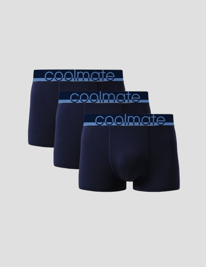 Pack 3 Quần Bamboo Trunk phối cạp Logo Coolmate more