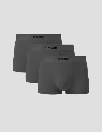 Pack 3 Quần Cotton Trunk phối cạp Logo Coolmate