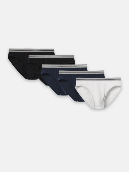 Pack 5 Quần Lót Nam Brief Cotton Basics