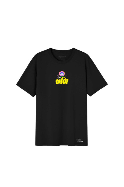 Áo in cotton Care & Share - Nụ cười