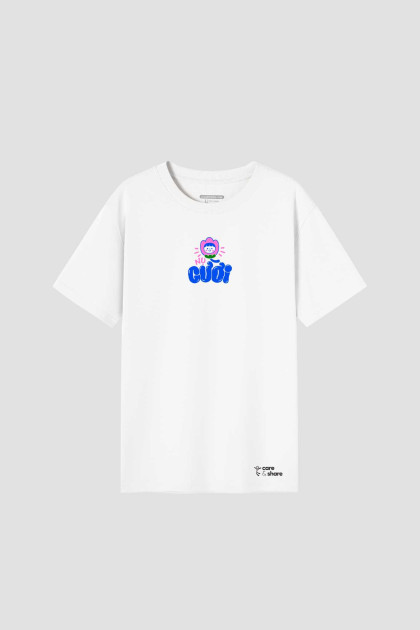 Áo in cotton Care & Share - Nụ cười more