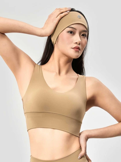 Áo Bra Yoga V-Neck CoolSoft Light Support