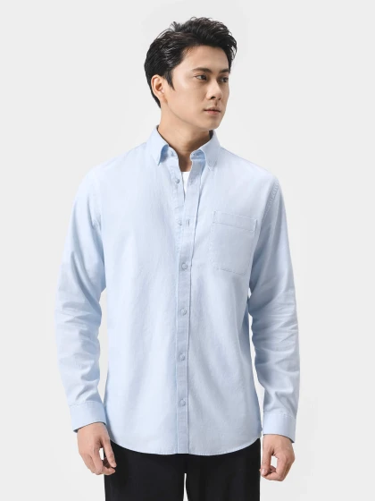 Áo Sơ Mi Dài Tay Essentials Cotton 