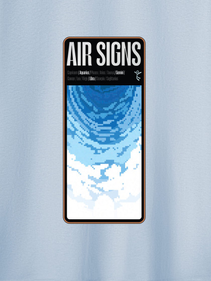 Áo thun Cotton Care & Share in Air Signs  more