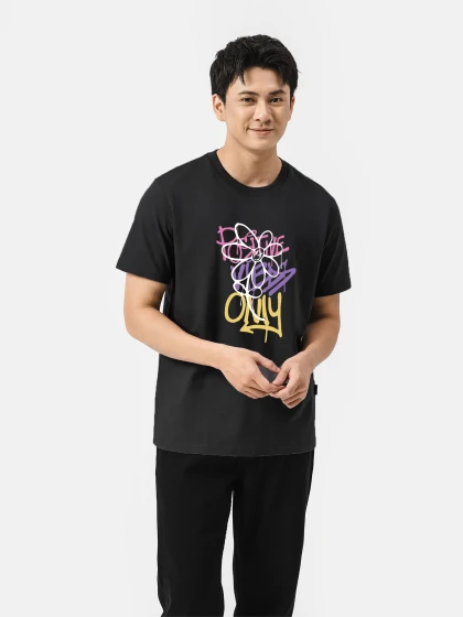 Áo thun Cotton 220gsm Regular Possitive Vibes only