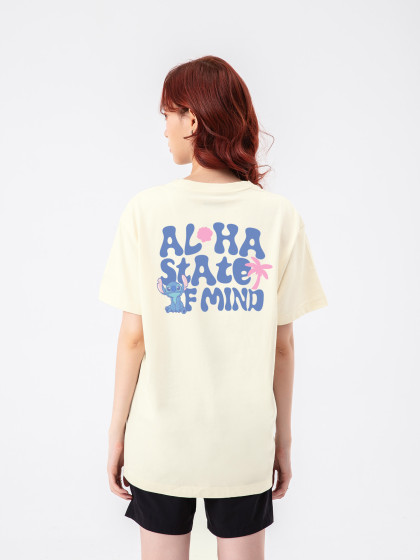 Áo thun Relaxed Fit Regular Disney Stitch Aloha more